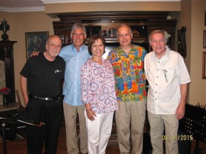 Ron Eschete, Luther Hughes, Becky Hughes, Glenn Cashman, with CalJAS President Dale Boatman